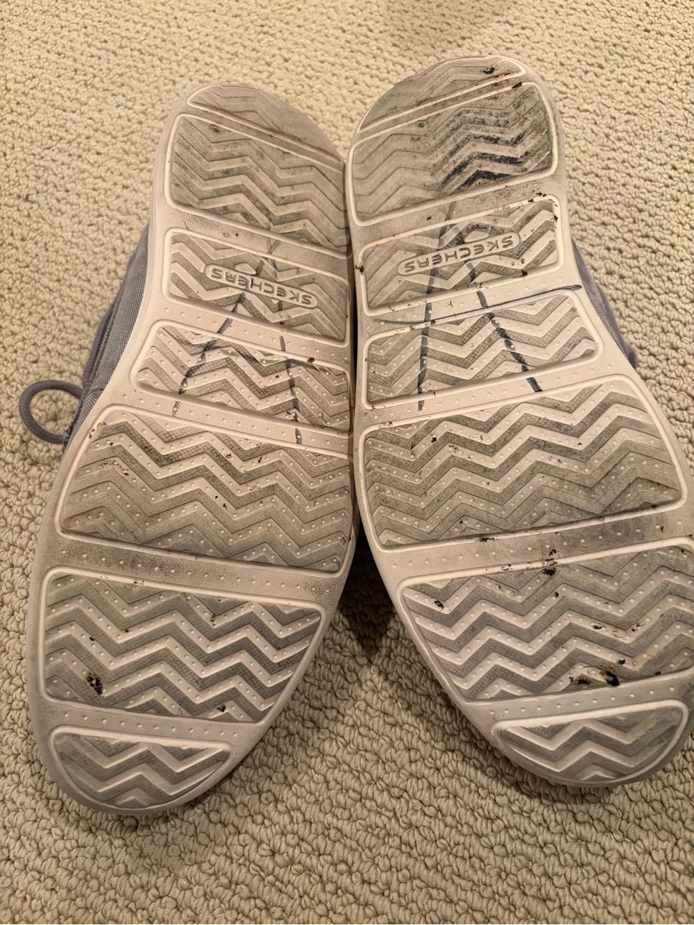 Skechers Men's Gray Canvas Boat Shoes size 11